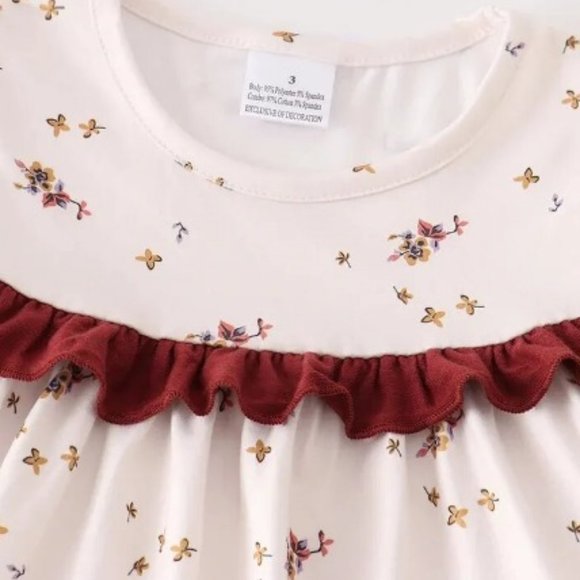 Boutique Thanksgiving Turkey Girls Tunic & Leggings Outfit Set - Picture 2 of 7